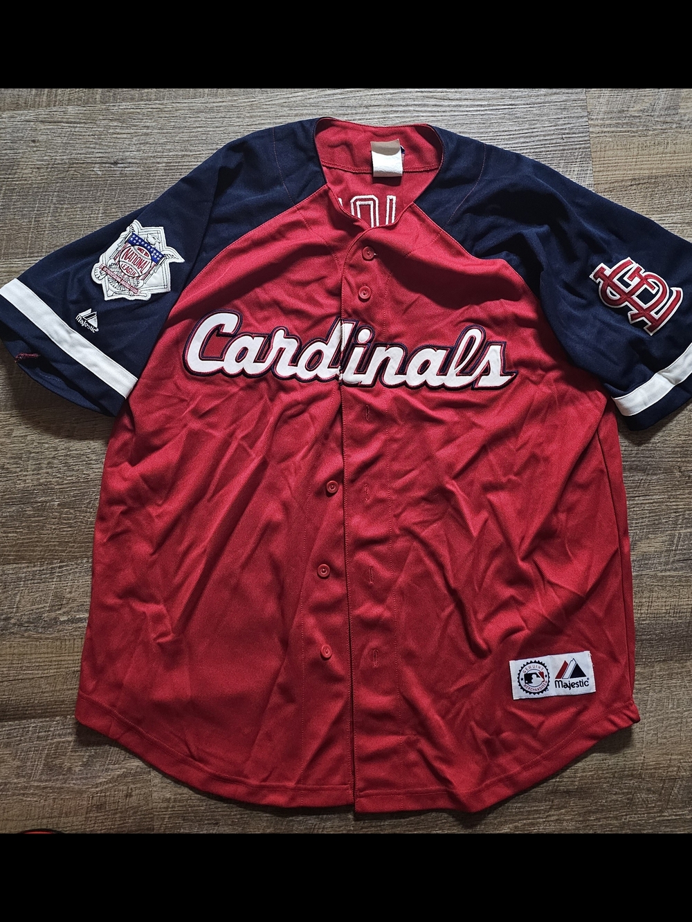 Majestic St. Louis Cardinals Red & Navy Baseball Jersey